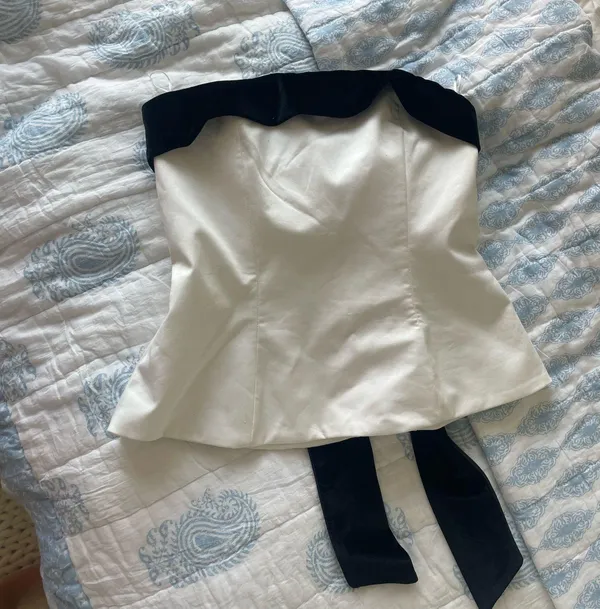 Zara strapless bow top  - Image 2