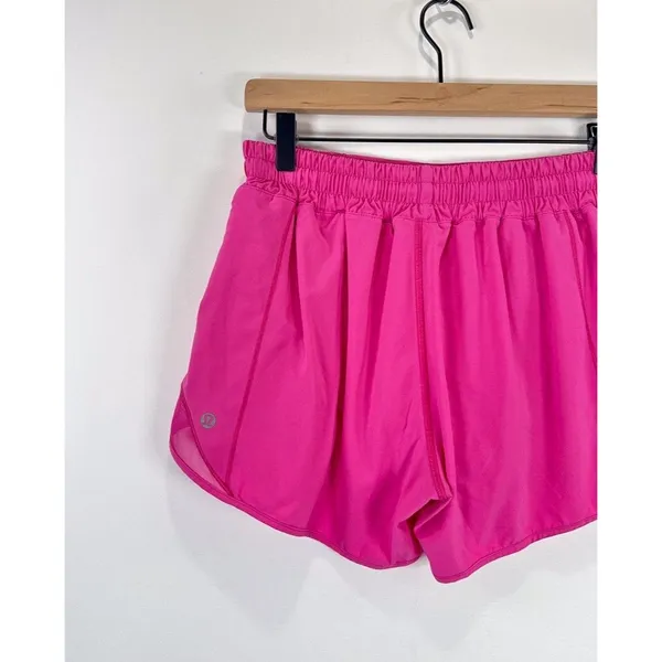 Lululemon Women Shorts Blue Hotty Hot II Athletic Lined Stretch Running Size 10 - Image 7