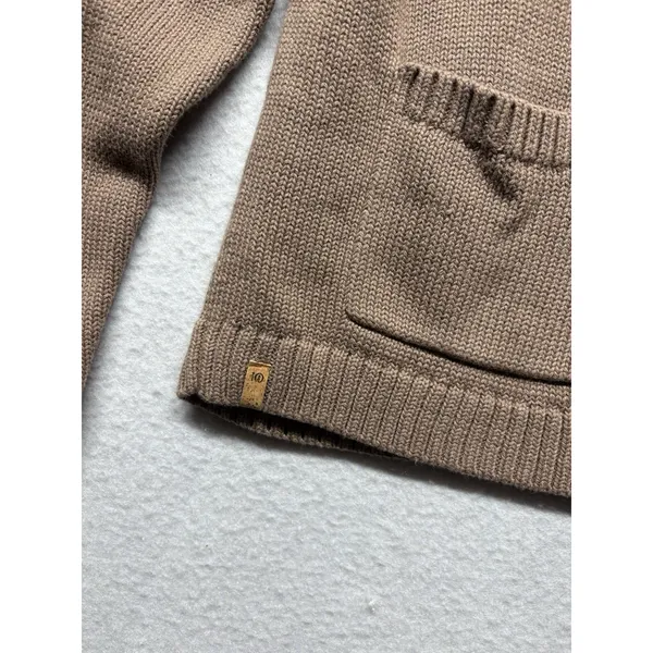 Tentree Cardigan Sweater Brown Organic Cotton Women XL Minimalist Gorpcore Boho - Image 3