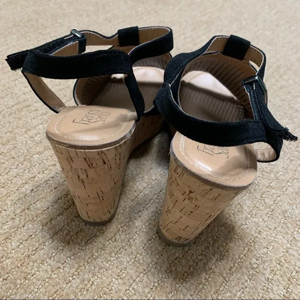 Franco Sarto Clinton 2 Black Wedges - Image 8