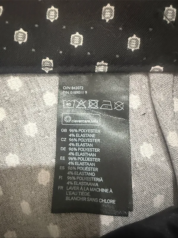 H&M Black and White Straight Leg Pants - Image 3