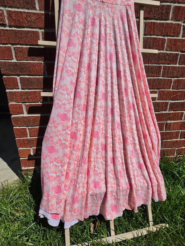 Victoria's Secret Strapless Floral Maxi Dress in Pink Medium - Image 6