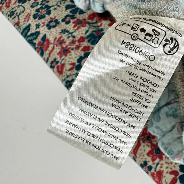 Free People Melanie Long Sleeve Top Floral Cotton Cottagecore Romantic Small NWT - Image 10