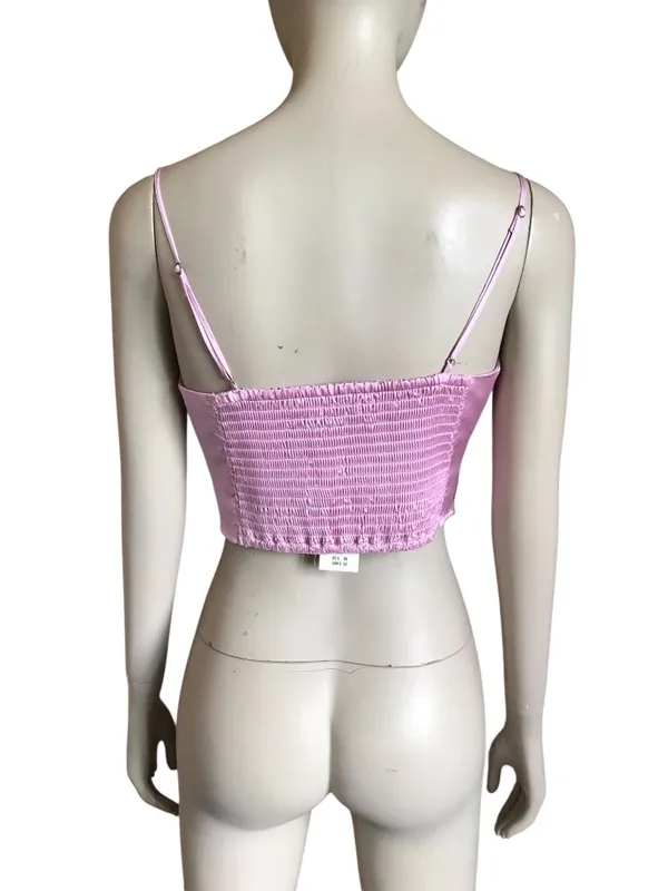NWT Abercrombie and Fitch Lavendar Crop Top - Image 4