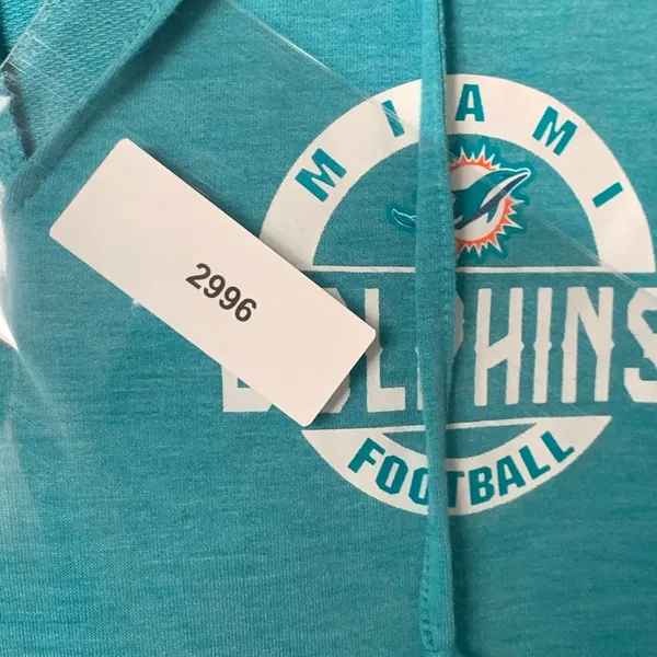 NFL Women Juniors Size Large Miami Dolphins Football Pullover‎ Hoodie NWT - Image 9
