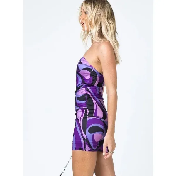 ✨Princess Polly Bowie Mini Sz 4 Dress Purple✨ - Image 4
