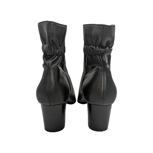 Sole Society Maeryn Bootie Heeled Ankle Boots Black Leather Pointed Toe 7.5 Shoe - Image 4