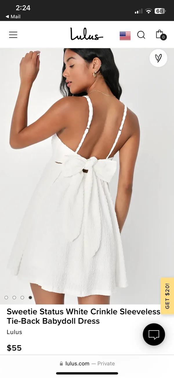 Lulus white dress - Image 3