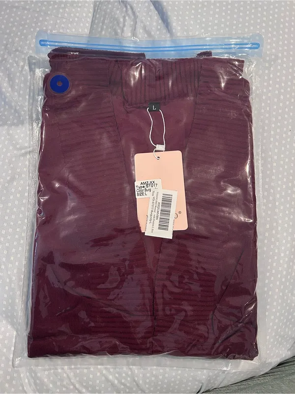 Women's Open Front Long Sleeve Cardigan - Burgundy - Image 6