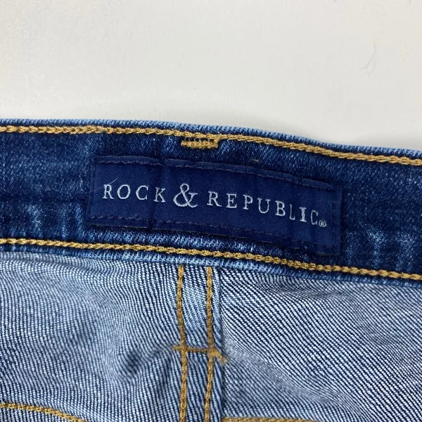 Rock & Republic Kaia Distressed Denim Jean Size 12 - Image 5