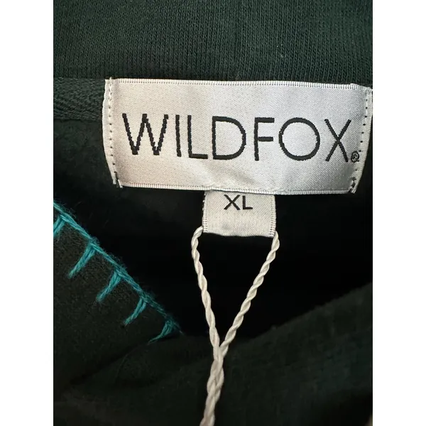 NWT Wildfox Outdoorsy Hoodie Women's Green Size X-Large XL - Image 5