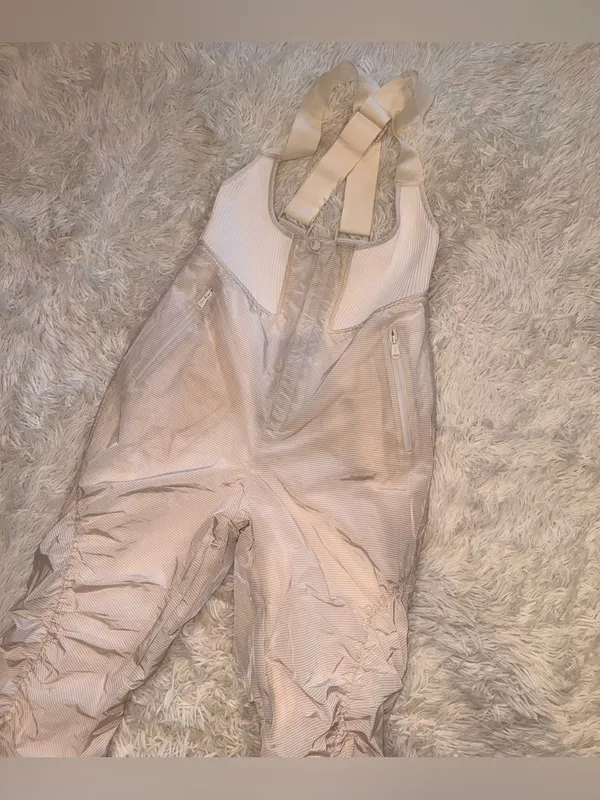 NEW Free People MOVEMENT live love bib ski ivory size L - Image 5