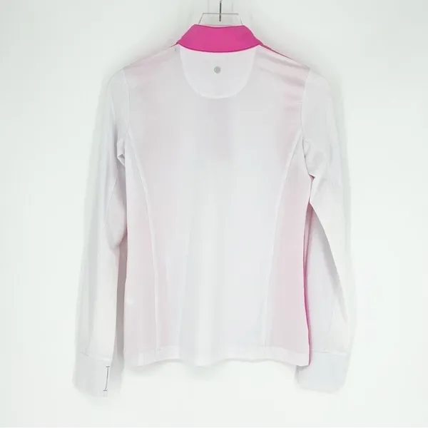 EPNY Pro Golf 1/4 Zip Mock Neck Active Top Women's S‎ White Pink Long Sleeve - Image 3