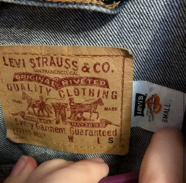 Levi Strauss vintage denim jacket - Image 4