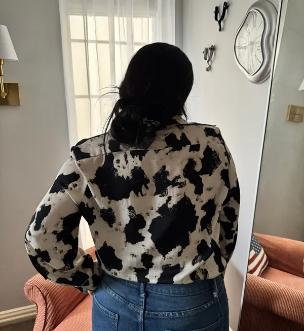 Cowprint Pearl Snap Size M - Image 2
