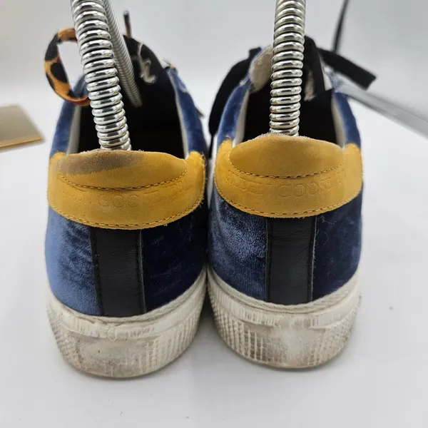 Golden Goose Deluxe‎ May Sneakers – Bluette/Aquamarine Velvet 37 Blue Velvet - Image 4