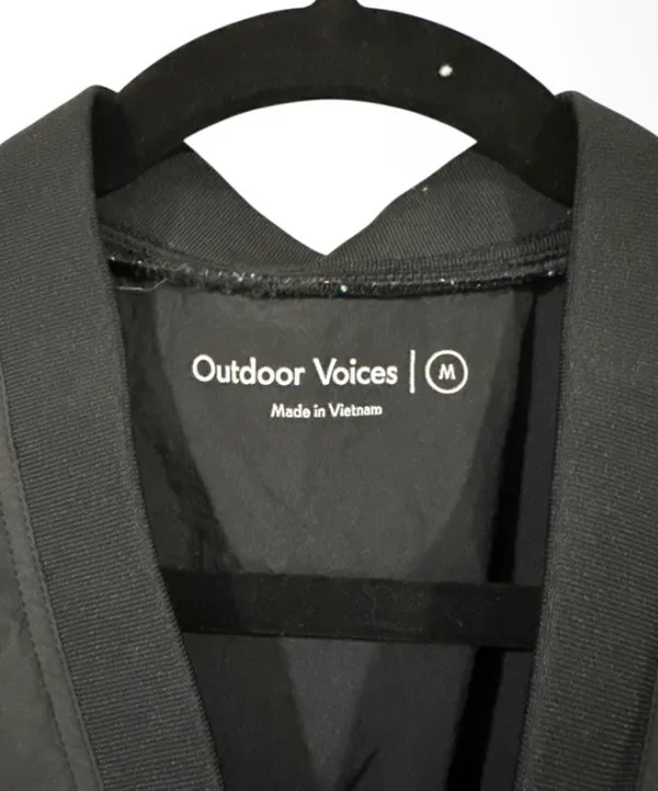 778 Outdoor Voices RecNylon V-Neck Vest Black Medium - Image 7