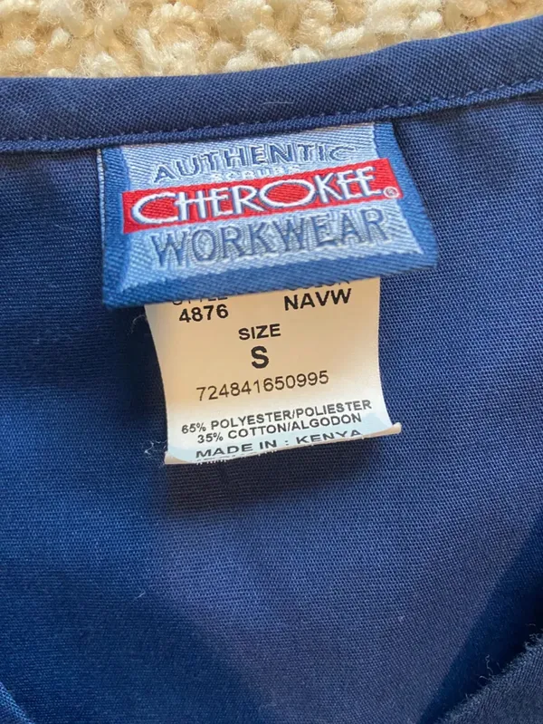 Cherokee Navy Blue  Scrub Set - Image 3