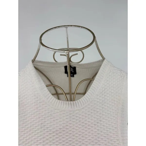 BDG Urban Outfitters Waffle Knit Sleeveless Crop Top Size M White - Image 4