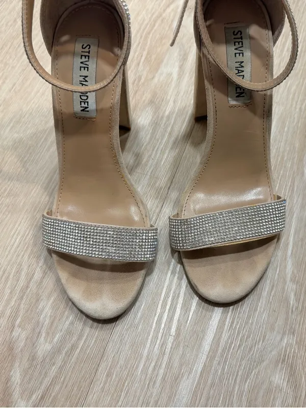 Steve Madden Kalina Crystal Ankle-Strap Heels - Image 3