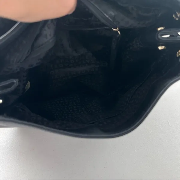 Kate Spade Jessie Laurel Way Black Saffiano Leather Backpack Gold Hardware - Image 8