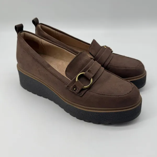 Soul Naturalizer Platform Loafers 7 Brown Wedge Chunky Slip On Joyla Academia‎ - Image 4