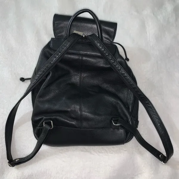 Franklin Covey Black Leather backpack/ Purse medium - Image 6