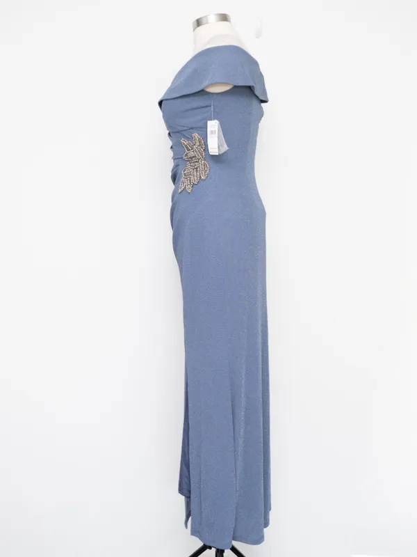 Alex Evenings -‎ Off-the-Shoulder Beaded Gown - Image 4