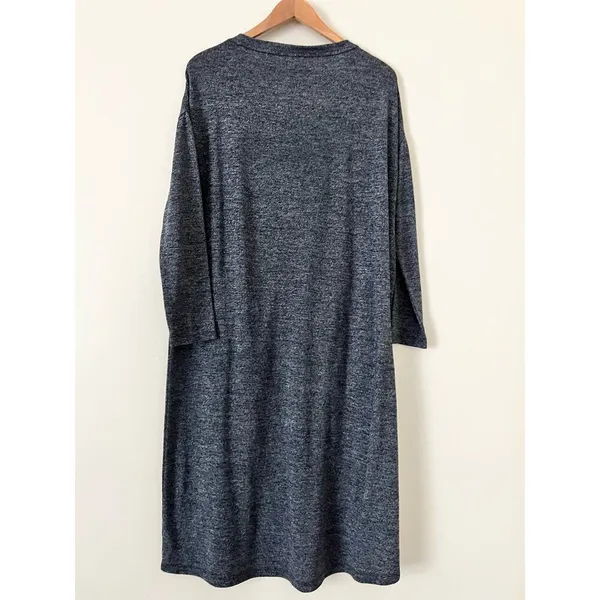 Anthropologie Women’s Lounge‎ Dress Grey Pockets Oversized XS/S Long Sweater - Image 3