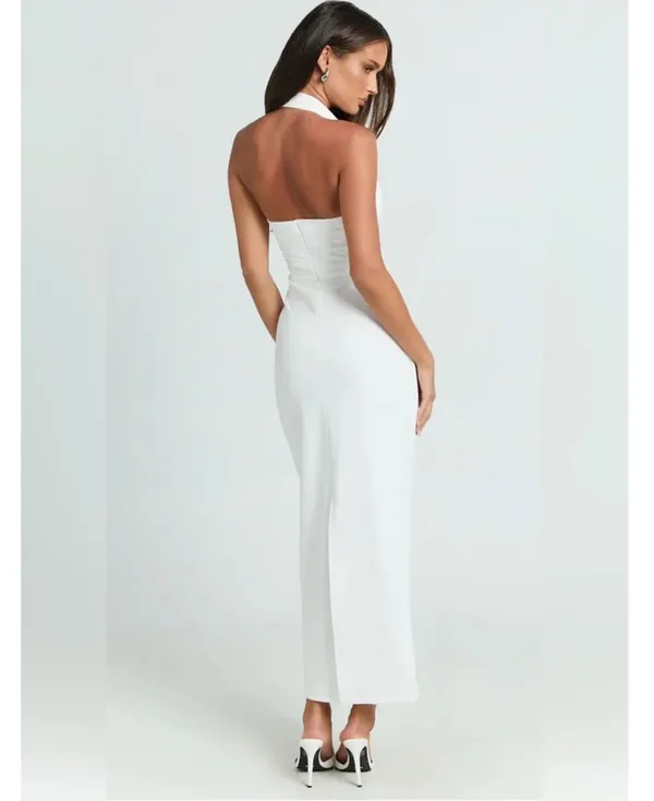 Showpo White Midi Dress - Image 2