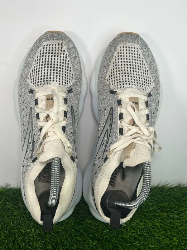 Brooks Glycerin 20 Running Shoes Gray Cream Women Size 9.5 Road Running Sneakers - Image 6