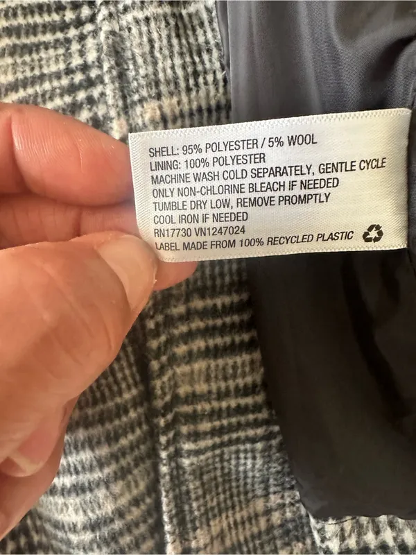 a new day Gray Plaid Belted Coat - Image 9