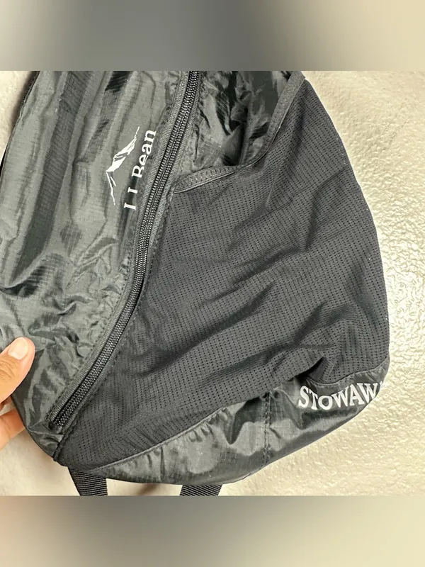 L.L.Bean Black Stowaway Packable Sling - Image 6