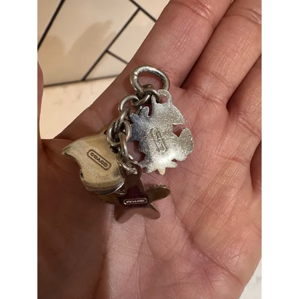 Coach nautical Beachy key chain bag charm cluster crab conch bling starfish Y2K - Image 2