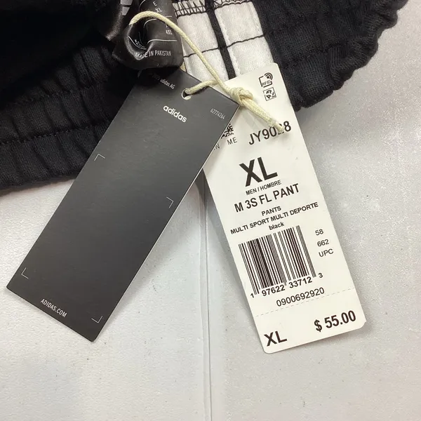 Adidas Men’s Black XL Athletic Lounge Sweatpants RETAIL $55 NEW! - Image 5