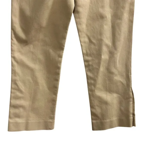 Gap Women's Cropped‎ Pants Size 6 Beige Straight Leg Casual - Image 13