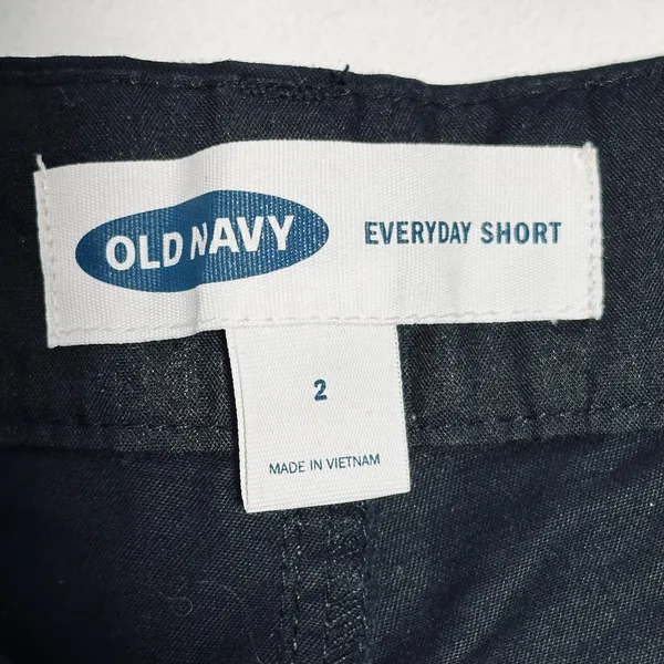 Old Navy Womens Black Everyday Shorts Size 2‎ Cotton Spandex Blend - Image 3