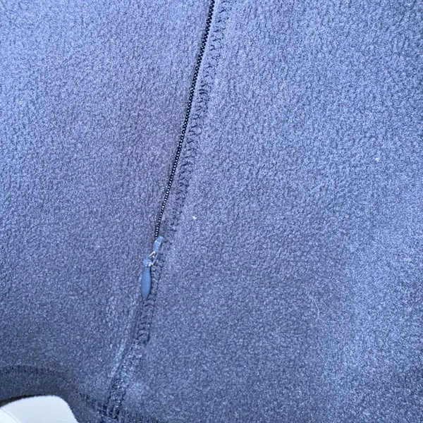 LL Bean‎ Fleece Jacket Womens Size L Full Zip Blue - Image 4
