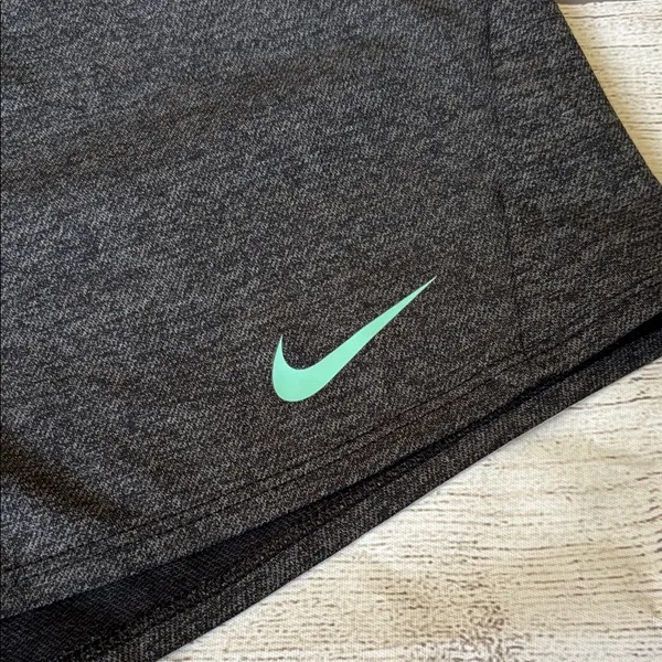 Nike Women's Iron Gray and Green Athletic Dri FIT Shorts XL - Image 4