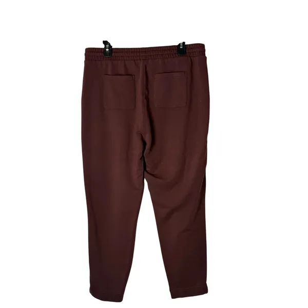 Old Navy Baby Terry Joggers Women Large Brown High Waisted Drawstring Athleisure - Image 3