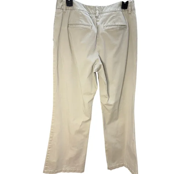 L.L.Bean Favorite Fit Chino Pants Womens 6 Beige Straight Minimalist Classiccore - Image 6
