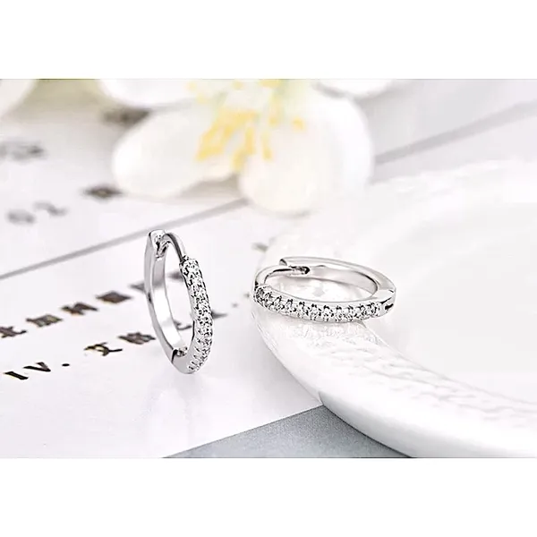 Huggie Hoop Earrings |‎ 925 Sterling Silver - Image 15