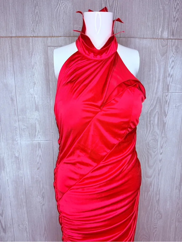 Disney Cruella deville Cosplay Halloween Costume Women Red Dress med - Image 3