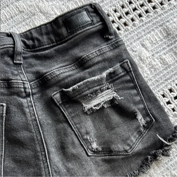 Tilly's RSQ Dark Gray Distressed Jean Shorts - Image 7