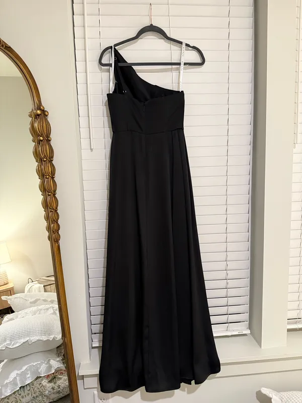 Azazie Bridesmaid Dress Black - Image 5