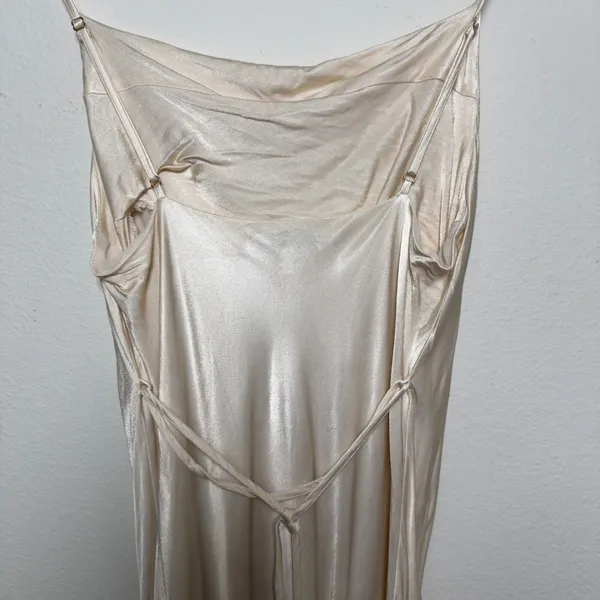 Shona Joy Women‎ Slip Dress 10 Champagne Cowl Neck Formal Wedding Party Event - Image 11