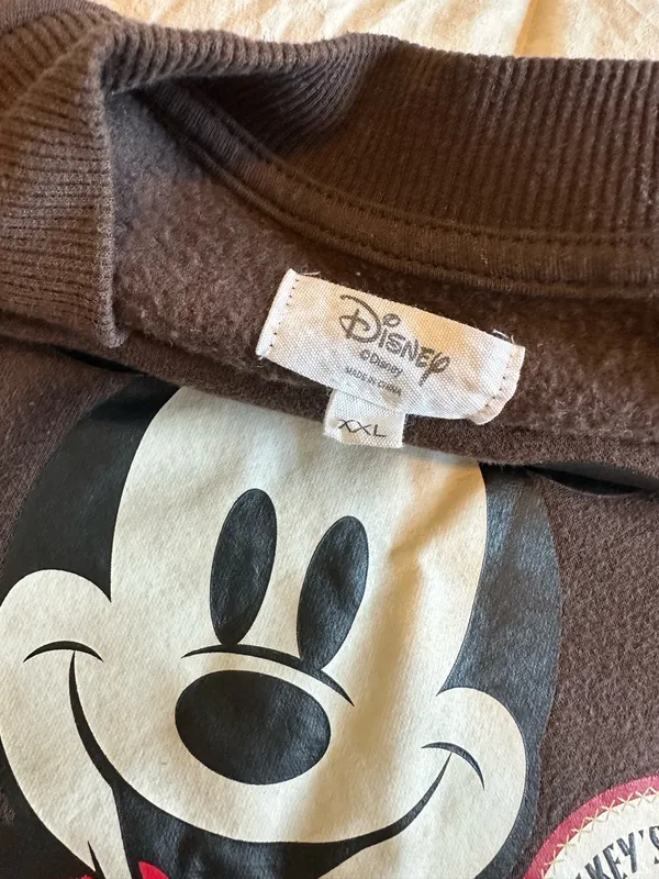 Disney Brown Mickey Mouse Ski Sweatshirt - Image 3