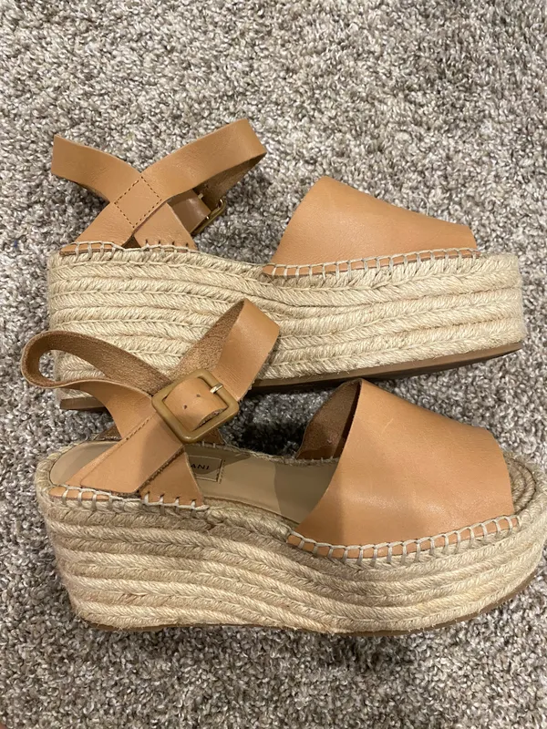 Antonio Melani Bethena leather platform strappy espadrille - Image 3