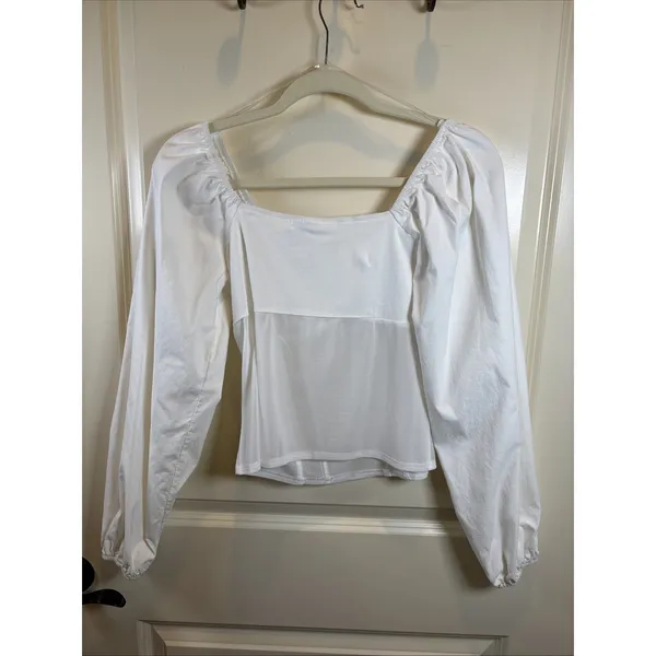 Willow & Root Medium White Sweetheart Corset Top Mesh Bodice Bridgerton Romantic - Image 6