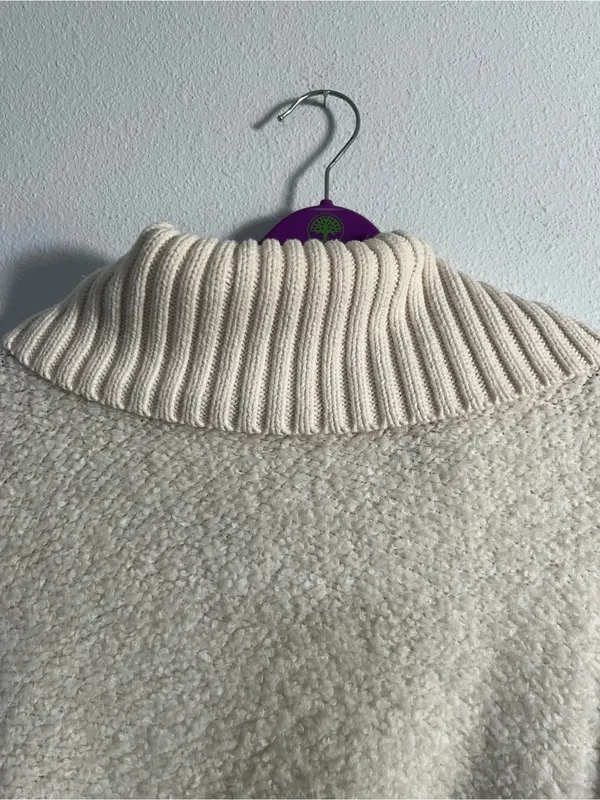 Free People Milo Cowl Cozy Cream Turtleneck Women's Sweater Size Large - Image 6
